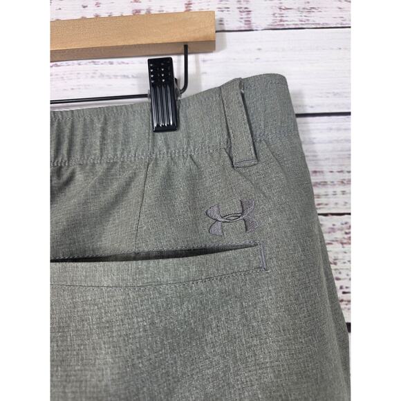 Under Armour Men's HeatGear Shorts in Gray and Black/gray 2 Pair size 36 - Picture 3 of 8